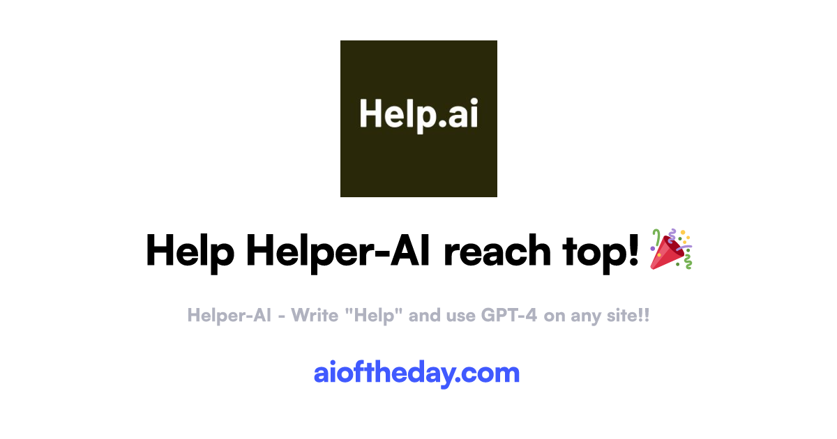 Helper-AI - aioftheday.com